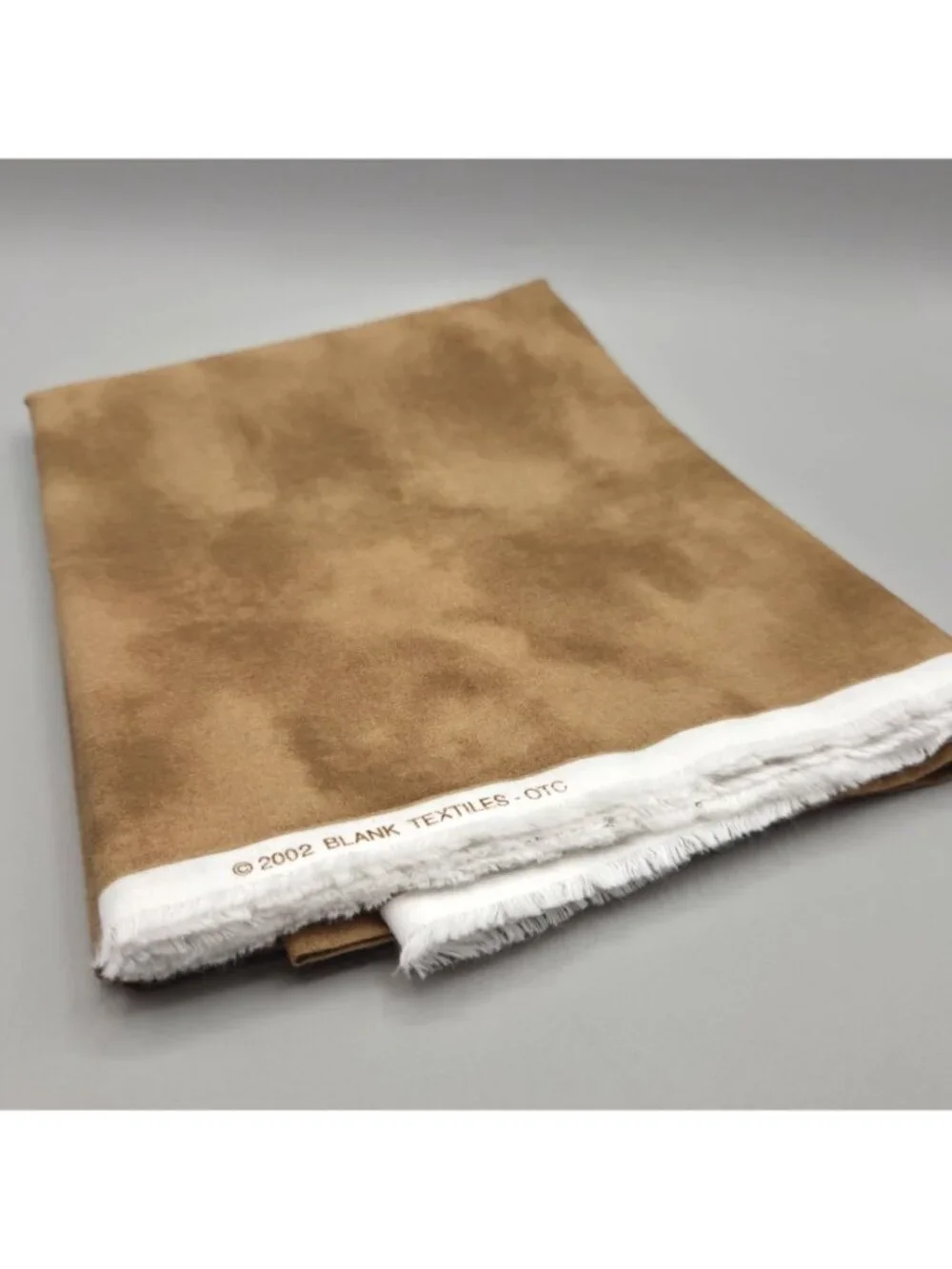 Brown Marbled Fabric Cotton Suede Look Blank Textiles 2002 Prewashed 2.5 Yards